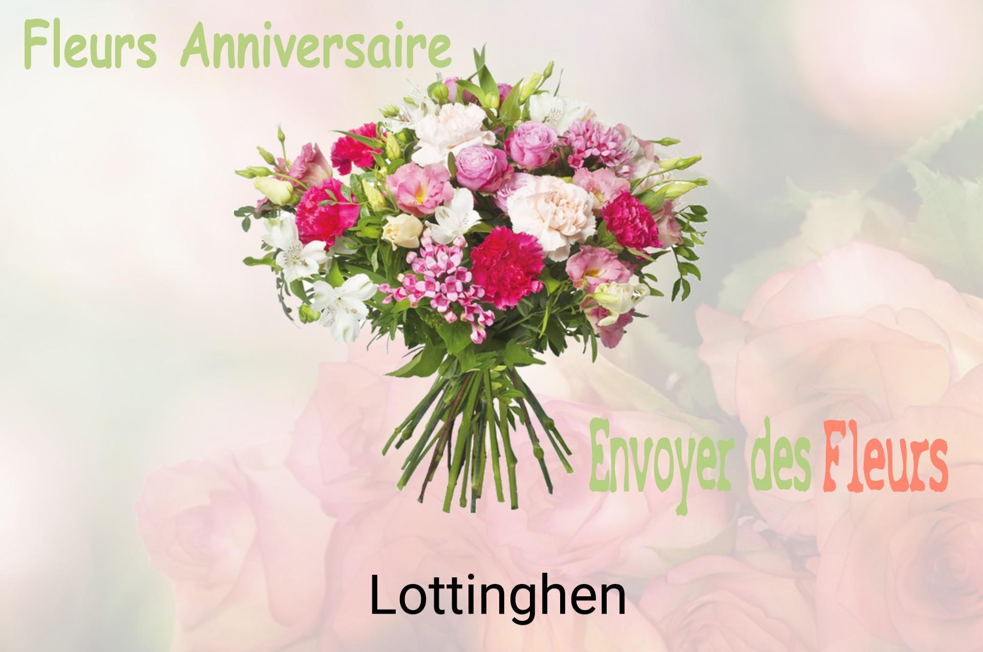 Bouquet de fleurs d’anniversaire livré à Lottinghen